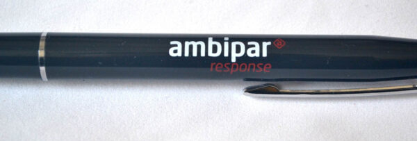 Custom logo imprint add-on service for Scroll Pens, One Color One Position