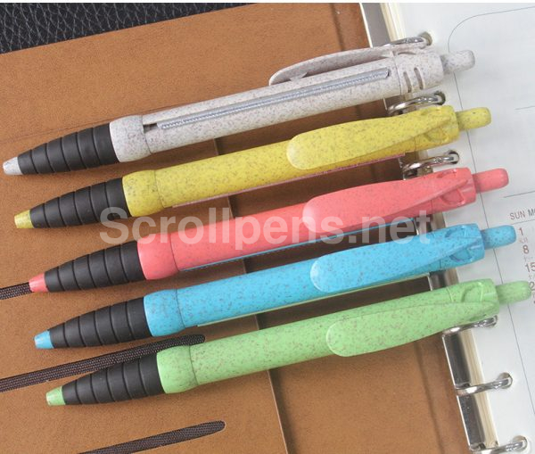 custom trade show scroll pens solid glitter color 1