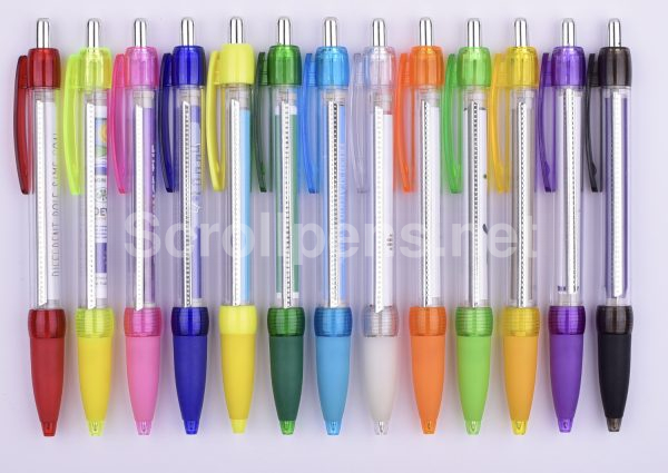 pull out pens transparent barrel pop 1 1